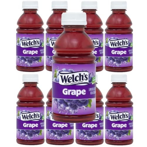 Welchs Grape Juice, 10oz Bottles, Pack of 8