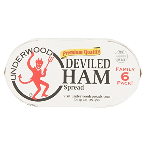 Underwood Deviled Ham Spread 6 Cans Of 2.25 Ounce Each