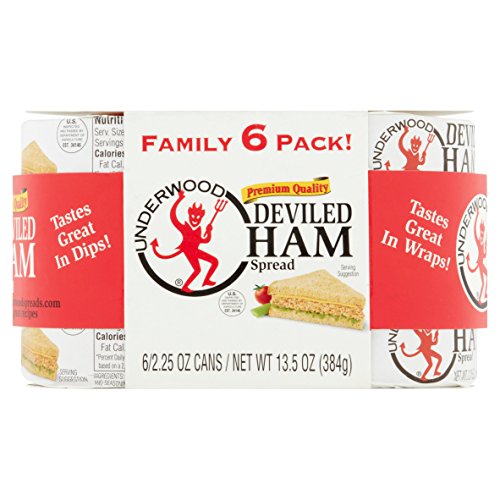 Underwood Deviled Ham Spread 6 Cans Of 2.25 Ounce Each