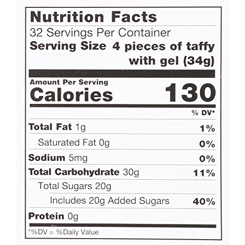 Bazooka Juicy Drop Taffy, 2.36 Ounce Pack Of 16