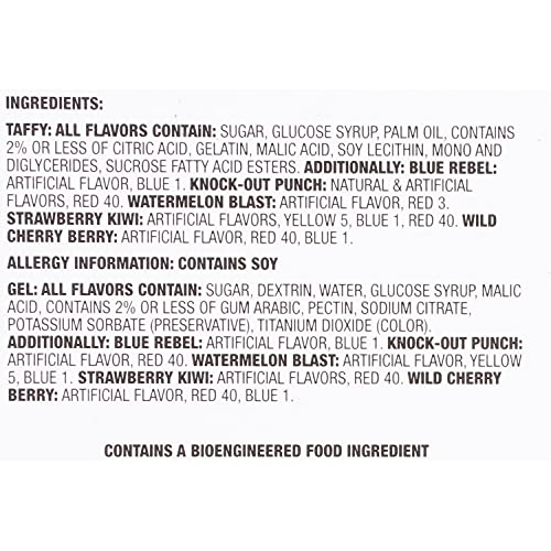 Bazooka Juicy Drop Taffy, 2.36 Ounce Pack Of 16