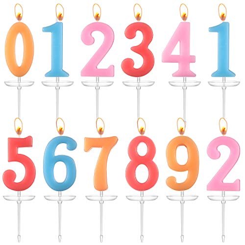 12 Pieces Birthday Number Candle Cake Numeral Candles Christmas