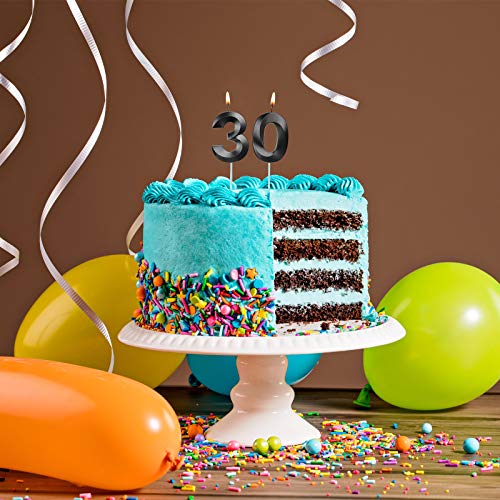 30Th Birthday Candles, 3D Diamond Shape Number 30 Candles Cake T