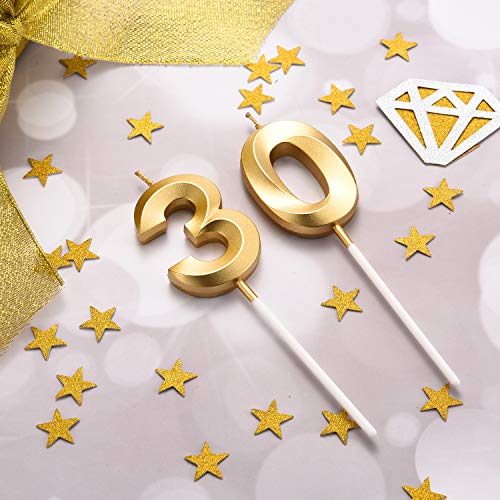 30Th Birthday Candles Cake Numeral Candles Happy Birthday Cake T