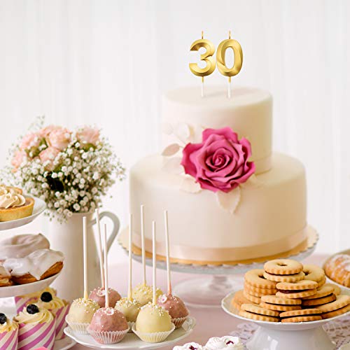 30Th Birthday Candles Cake Numeral Candles Happy Birthday Cake T