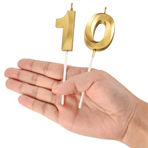 Bbto 10Th Birthday Candles Cake Numeral Candles Happy Birthday C