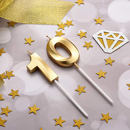 Bbto 10Th Birthday Candles Cake Numeral Candles Happy Birthday C