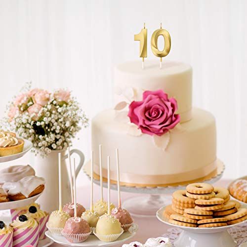 Bbto 10Th Birthday Candles Cake Numeral Candles Happy Birthday C