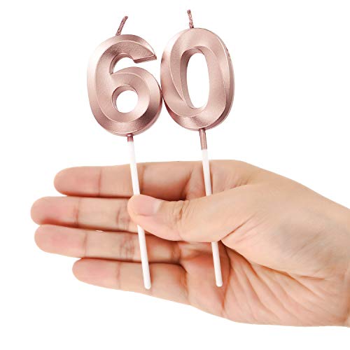 Bbto 60Th Birthday Candles Cake Numeral Candles Happy Birthday C