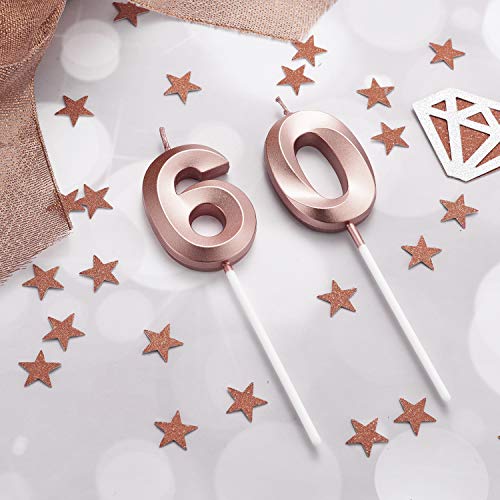 Bbto 60Th Birthday Candles Cake Numeral Candles Happy Birthday C
