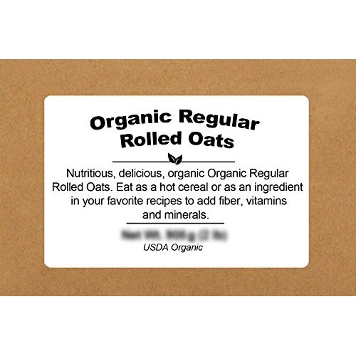 Organic Regular Rolled Oats 5 Lbs Old Fashioned Oats - Unsweet