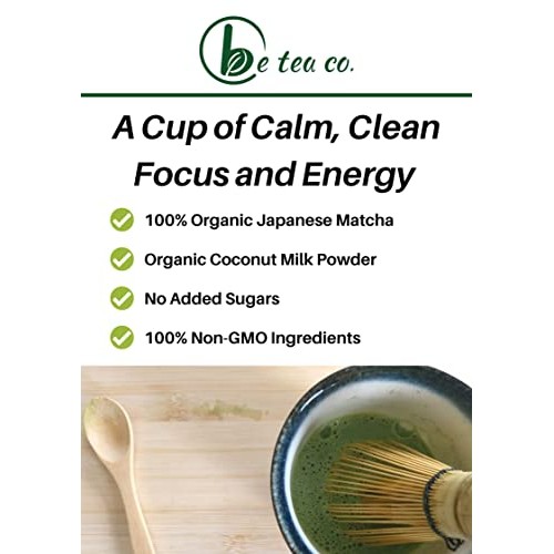 Be Tea Co. Coconut Matcha Latte | Organic Dairy-Free Latte Mix |...