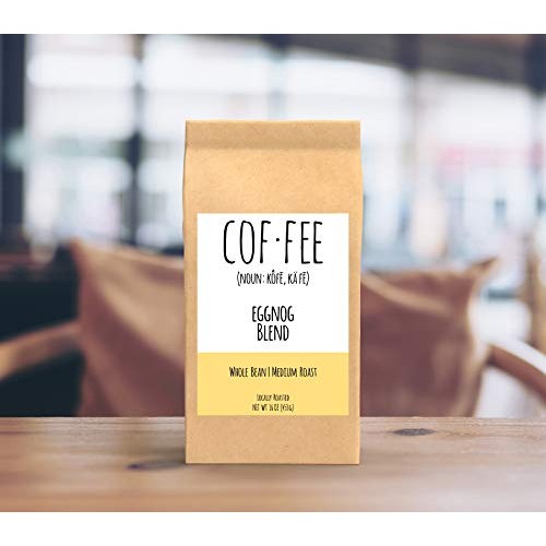 Eggnog Blend Whole Bean Coffee, Medium Roast, 1-Pound Bag