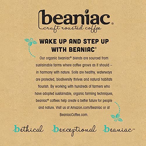 Beaniac Organic Daily Dose Donut Shop| Light Roast, Single Serve