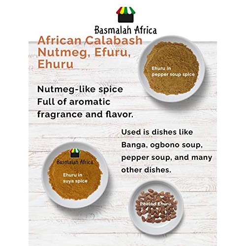 African Calabash Nutmeg, Efuru, Ehuru, Ehiri, Ariwo Powder, Afri