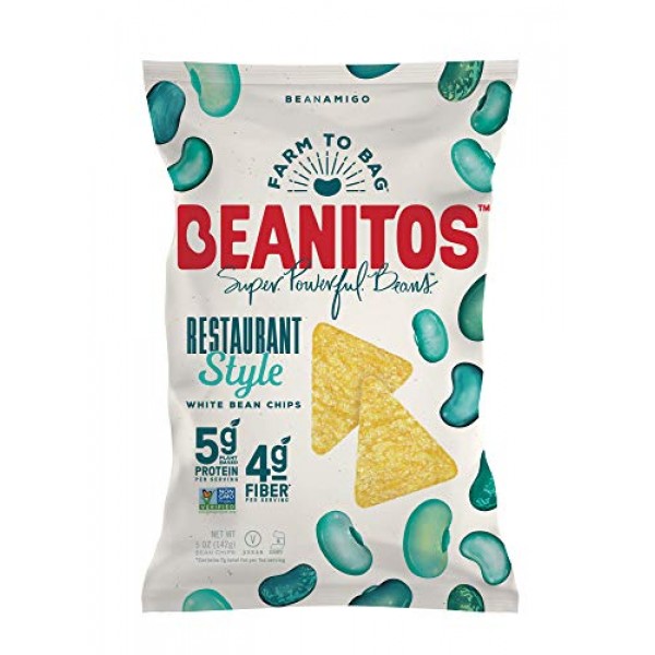 Beanitos Restaurant Style White Bean Chips with Sea Salt, Plant ...