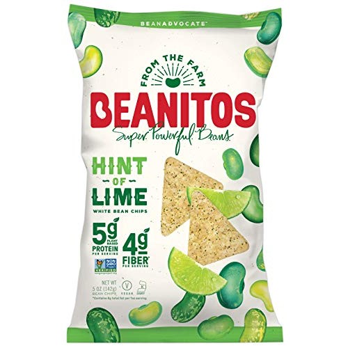 Beanitos Hint Of Lime Bean Chips With Sea Salt Plant Based Prote