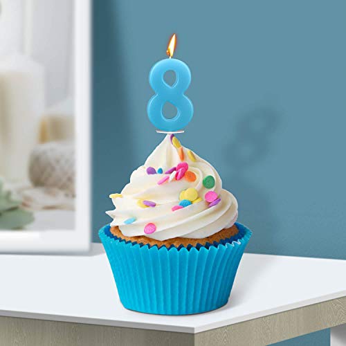Beanlieve 10-Pieces Numeral Birthday Candles - Cake Numeral Cand