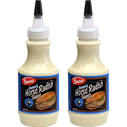 Beanos Heavenly Horseradish Sauce, 2-Pack 8 Fl Oz Bottles