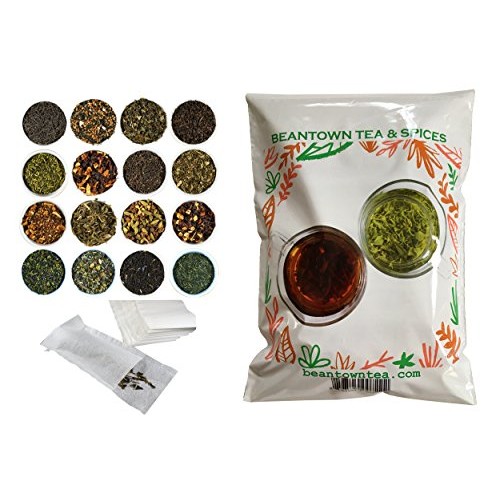 Beantown Tea &Amp; Spices - 15 Gourmet Samplers &Amp; 100 Filters Pack.
