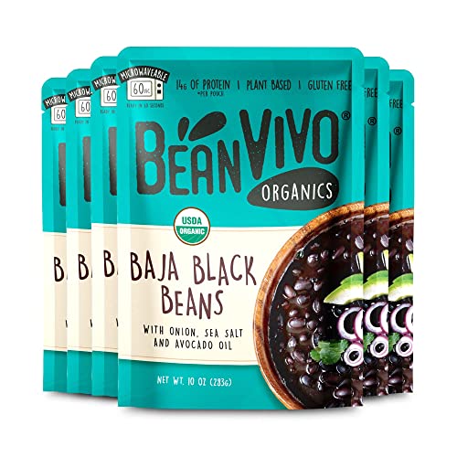 Beanvivo - Organic Baja Black Beans 6 Pack 10 Oz Each - Seaso