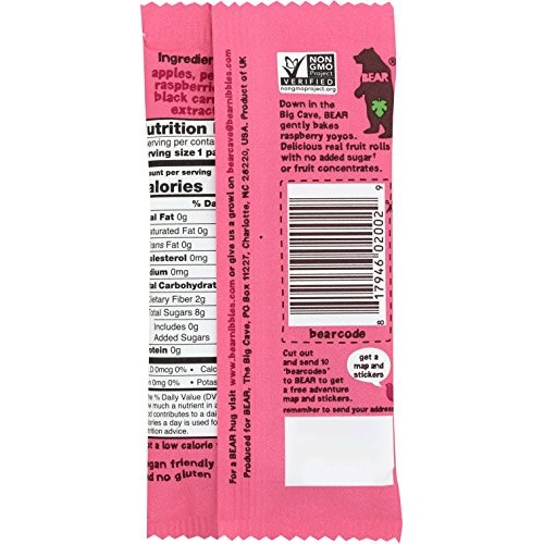 Bear | Real Fruit Yoyos Snack | Non-Gmo | Gluten-Free | All-Natu