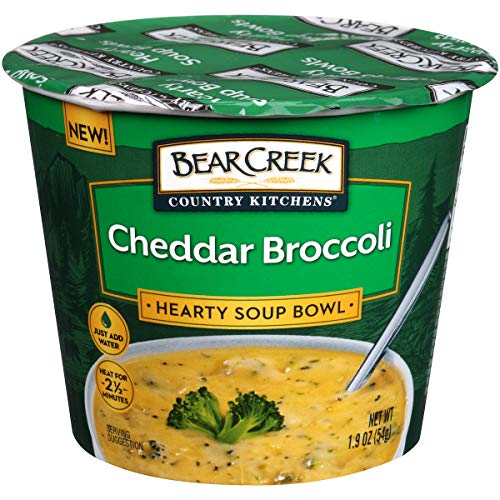 Bear Creek Hearty Soup Bowl, Cheddar Broccoli, 1.9 Ounce Pack O