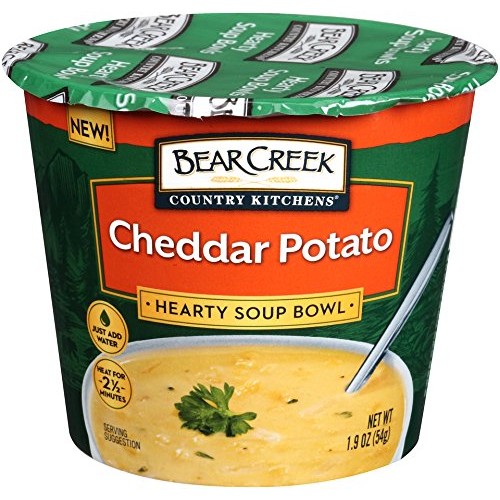 Bear Creek Hearty Soup Bowl, Cheddar Potato, 1.9 Ounce Pack Of 6