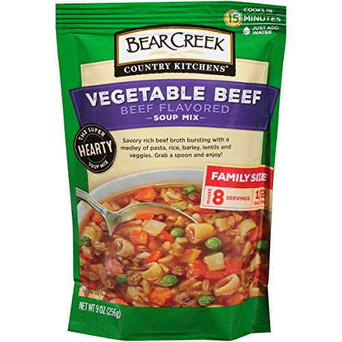 Bear Creek Soup Mix, Vegetable Beef, 9.0 Ounce Pack Of 6