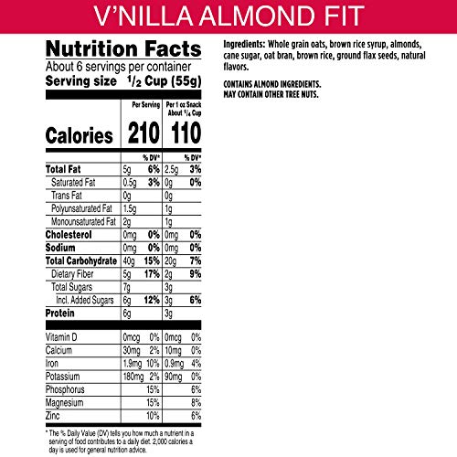 Bear Naked Fit, Granola, Vnilla Almond, Vegan And Kosher, 12Oz Bag