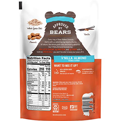 Bear Naked Fit, Granola, Vnilla Almond, Vegan And Kosher, 12Oz Bag