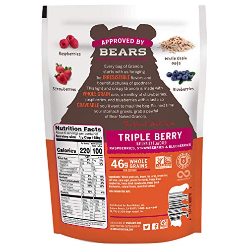 Bear Naked Triple Berry Fit Granola - Less Sugar, Non-Gmo Projec