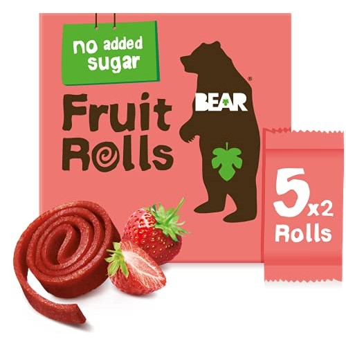 Bear Fruit Strawberry Rolls, 0.7 Ounce, 5 Ct