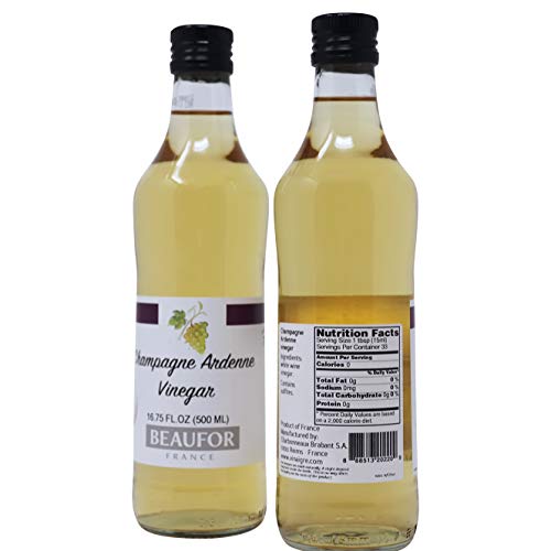Beaufor Champagne Ardenne White Wine Vinegar, 16.75 Ounce Pack