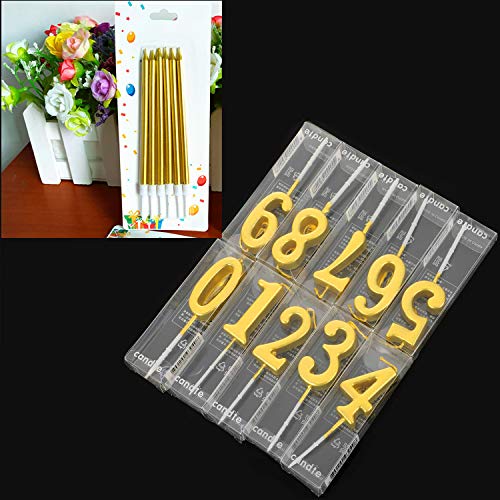 Birthday Candles 22 Pieces Birthday Numeral Candles Cake Numeral