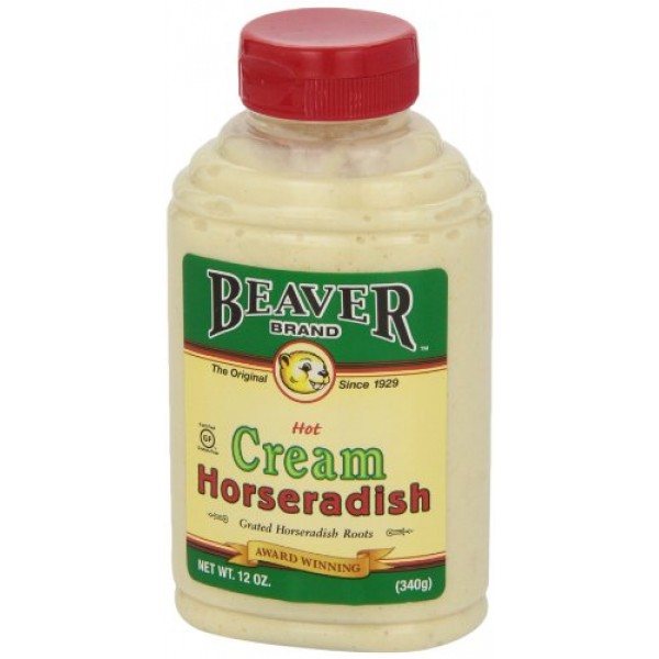 Beaver Brand Cream Style Horseradish, 12-Ounce Squeezable Bottle...