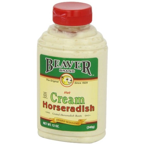 Beaver Hot Cream Horseradish, 12 Ounce Squeeze Bottle