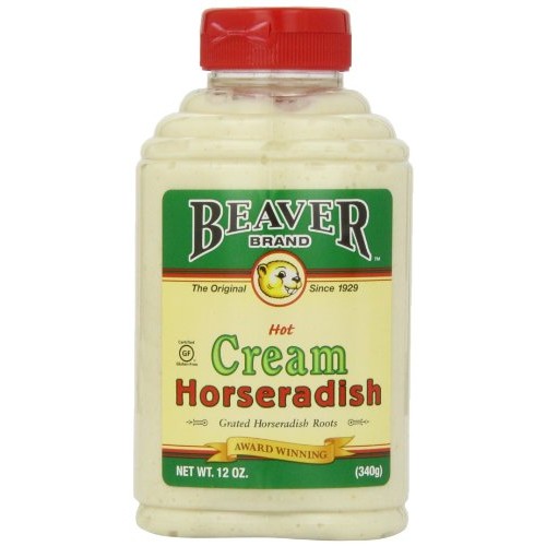 Beaver Hot Cream Horseradish, 12 Ounce Squeeze Bottle