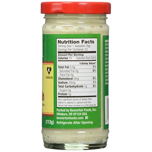 Beaver Hot Cream Style Horseradish, 4 Oz