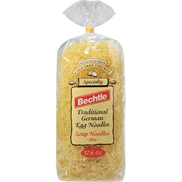 Bechtle Traditional German Egg Noodles, Soup Noodles - Thin, 17