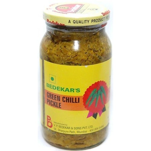 Bedekars Green Chili Pickle - 400G