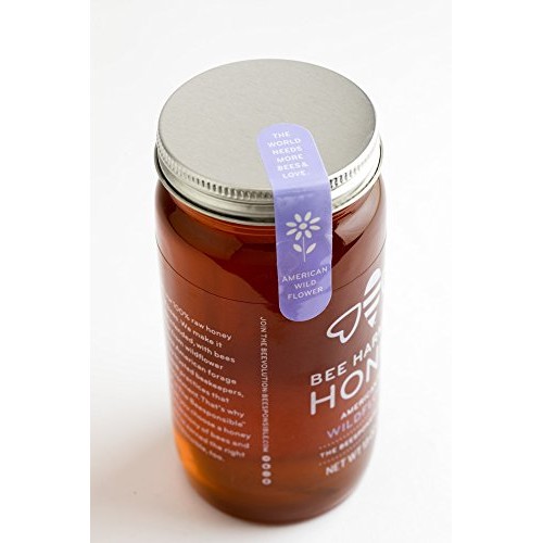 Bee Harmony American Raw Wildflower Honey, 12 Oz