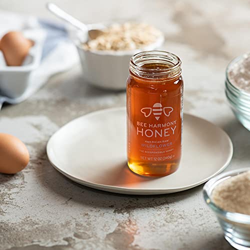 Bee Harmony Honey 3 Pack Variety Pack, 36 Ounce Clover, Wildflo