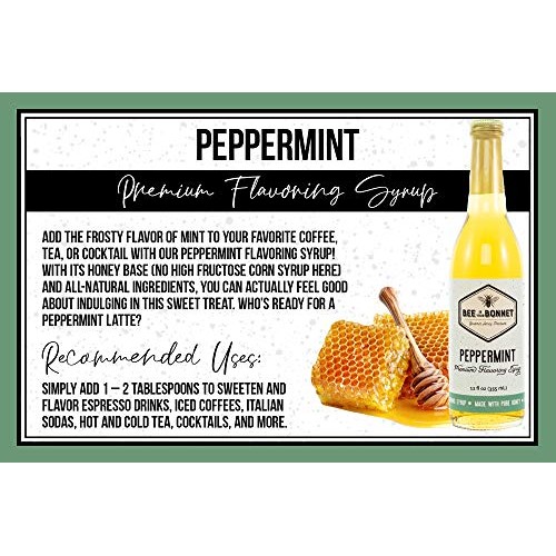 Bee In Your Bonnet Premium Flavoring Syrup - Made With Real Hone