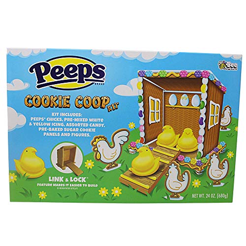 Peeps Cookie Coop Kit With Yellow Easter Peep Chicks, Icing And Peeps Cookie Coop Kit With Yellow Easter Peep Chicks, Icing And