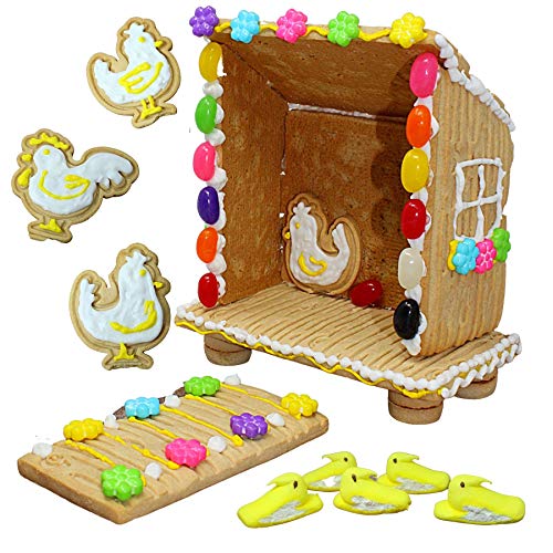 Peeps Cookie Coop Kit With Yellow Easter Peep Chicks, Icing And Peeps Cookie Coop Kit With Yellow Easter Peep Chicks, Icing And