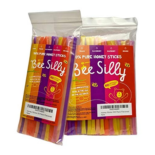 Honey Sticks Flavored, Honey Straw Variety Pack, All Natural Pur