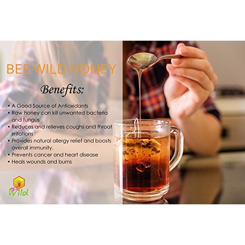Bee Wild 100% Pure Raw Lavender Infused Honey 12 Ounce 1