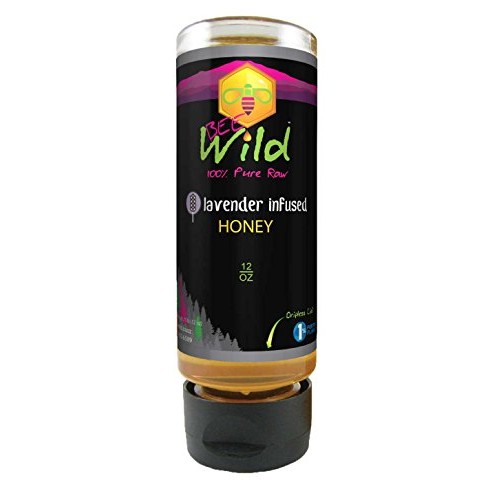Bee Wild 100% Pure Raw Lavender Infused Honey 12 Ounce 1