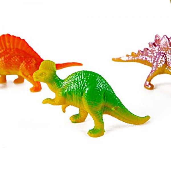Mini Dinosaur Toy Set 35 Piece, Plastic Assorted Dinosaur Figu